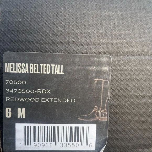NWT Frye Melissa Belted Tall Riding Boots Size 6 - Picture 8 of 8